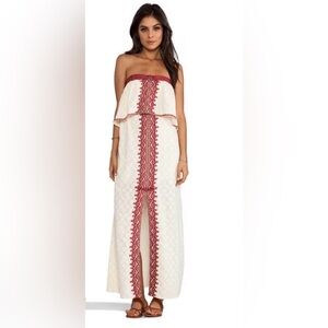 Free People Marrakesh Strapless Embroidered Dress